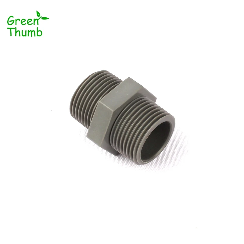 20pcs 1Inch PVC Straight Connector Male Thread PVC Quick Connectors