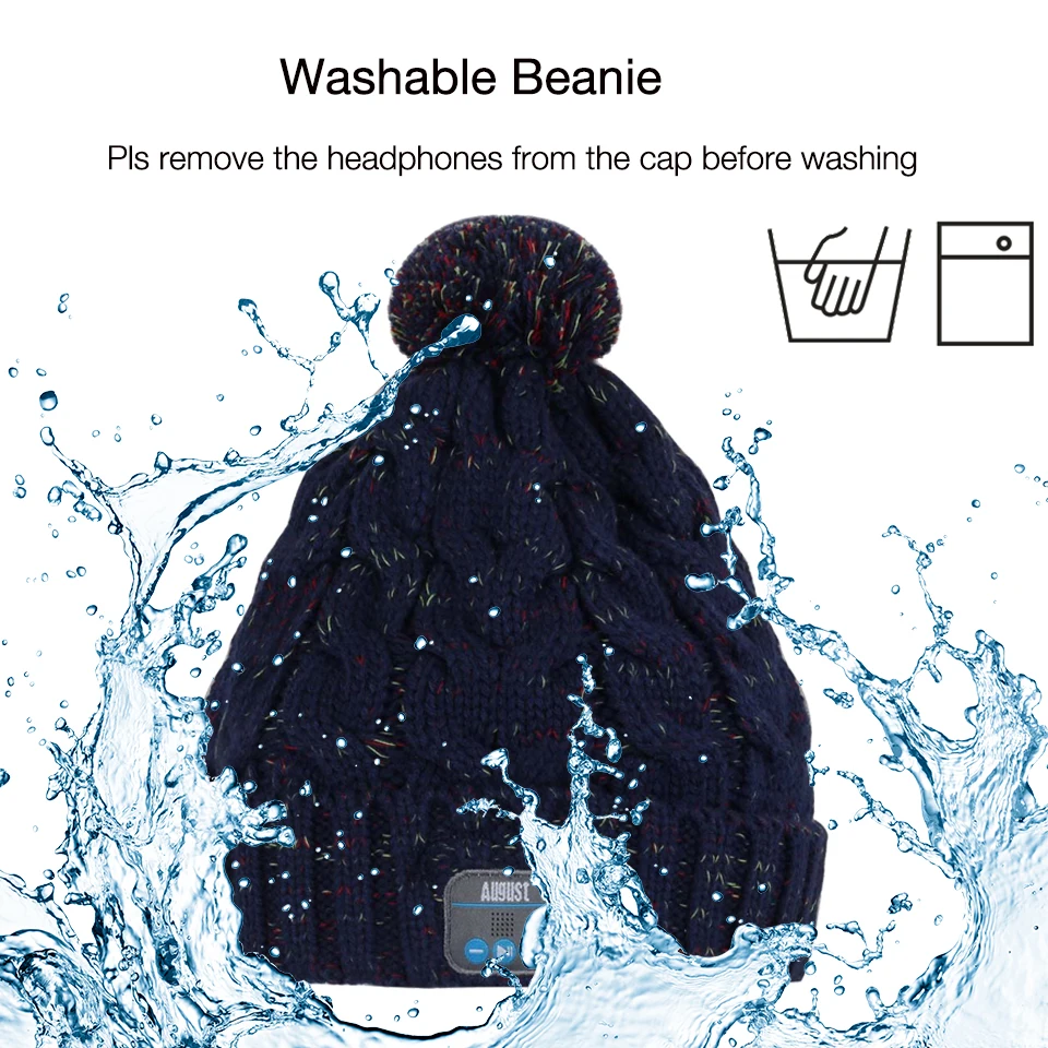 August EPA20L Washable Beanie with Speaker