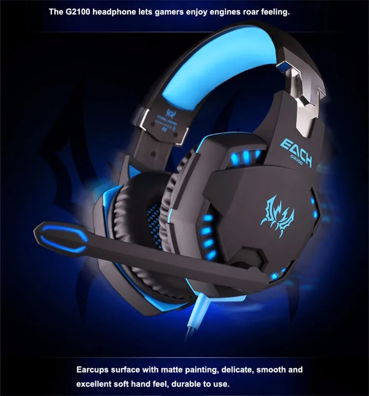 Professional Stereo Hifi Glow Gaming Voice Music Earphones Shake Computer Gamer Headset For PC Game With Microphone (7)
