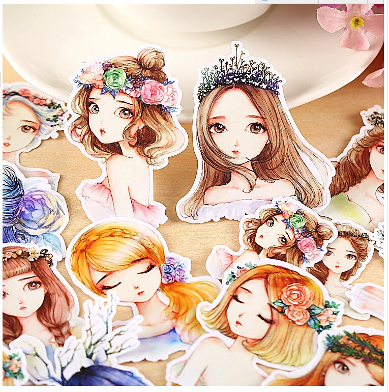 

15pcs Creative Cute Self-made Forest girl / forest spirit Scrapbooking Stickers /Decorative Sticker /DIY Craft Photo Albums