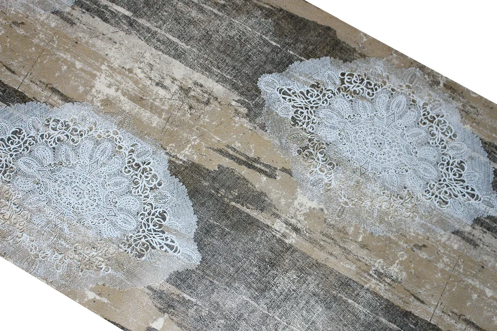 HaokHome Luxury European Style Distressed flower Vinyl wallpaper 3d Retro Textured living room bedroom Home Wall Decor HaokHome Luxury European Style Distressed flower Vinyl wallpaper 3d Retro Textured living room bedroom Home Wall Decor