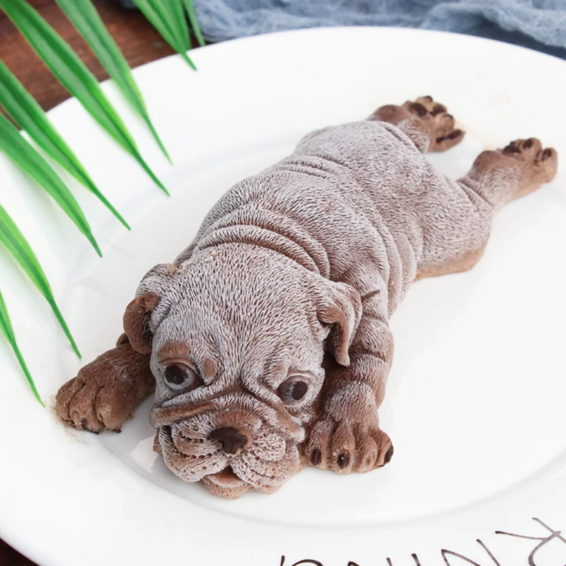 

3D Dog Shape Silicone Molds Fondant Craft Mousse Cake Candy Chocolate Sugarcraft Ice Pastry DIY Baking Mould Decoration Tool
