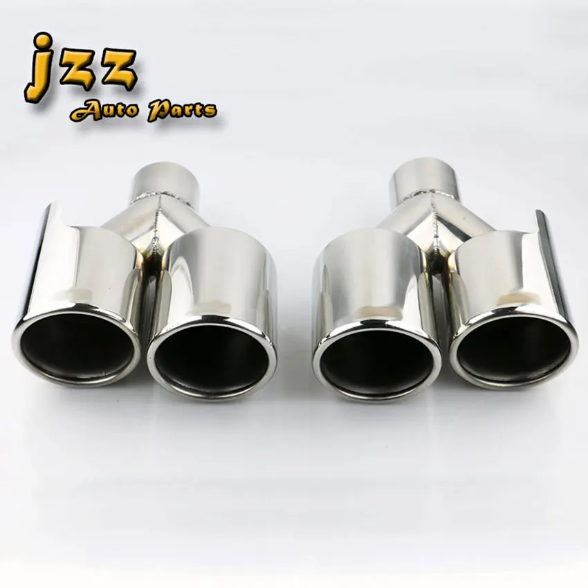 1Set 58mm inlet Car Exhaust Pipe Universal Dual Tail Pipe/Auto Exhaust