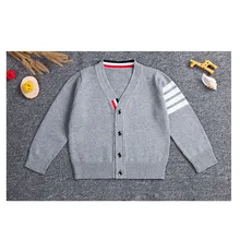 Boys girls sweater 2017 winter autumn fashion kids v-collar Knitwear children soft sweaters baby boy girl clothing tops