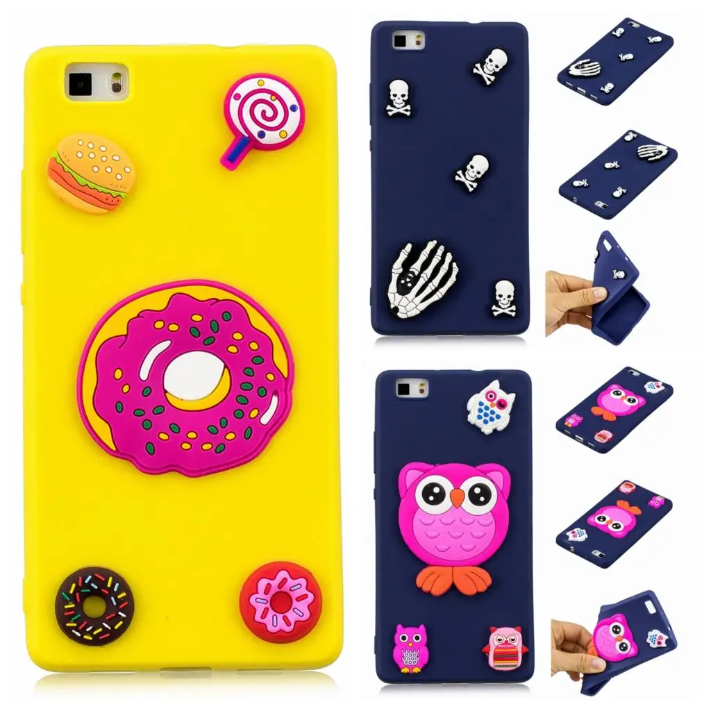 funny Colorful Protective phone cases for huawei p8 lite cute candy animal case p8lite Soft TPU Back Fundas cover |