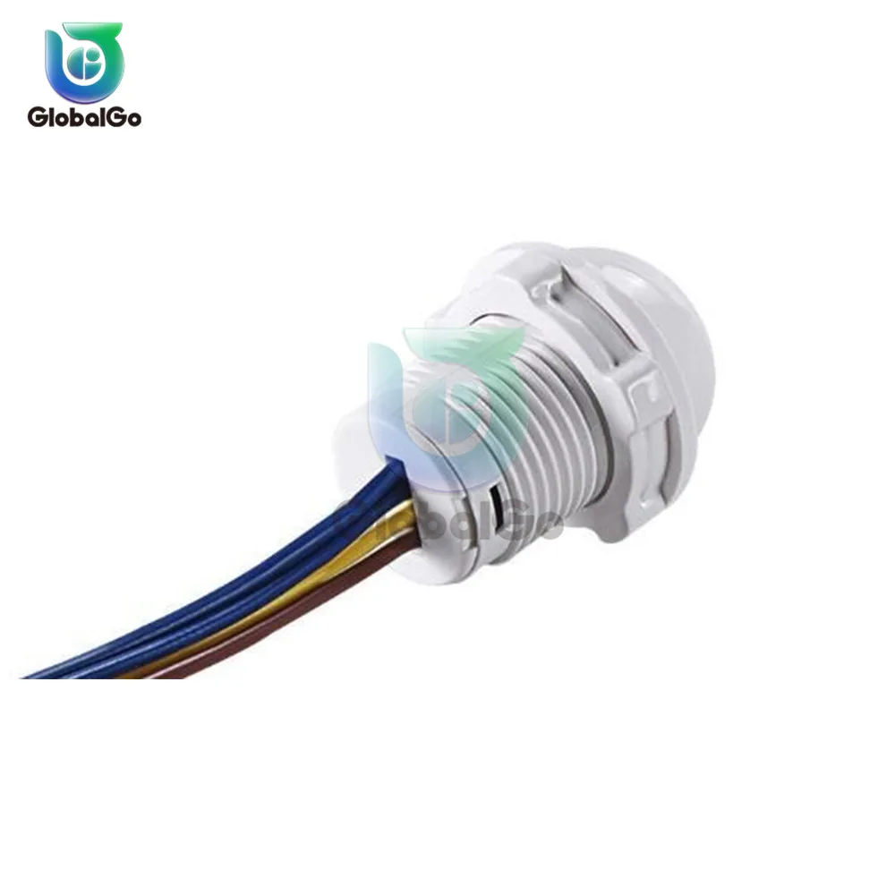 5pcs/Lot 25mm LED PIR Detector Infrared Motion Sensor Switch w/Time Delay Adjustable 828 Promotion Mini PIR Sensor Detector