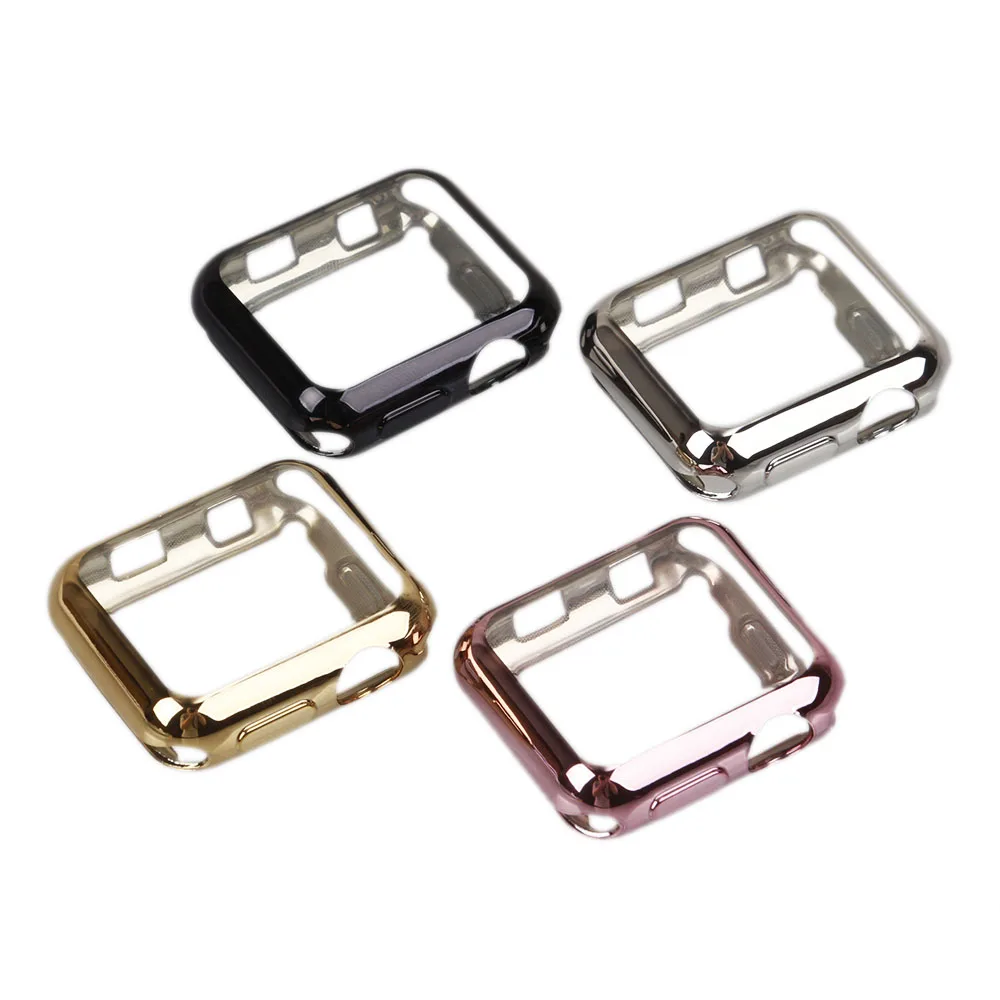 

Screen Protector Case for Apple Watch 3/2/1 38MM 42MM Soft TPU All-Around Ultra Thin HD Clear Cover for iWatch 4 44MM 40MM