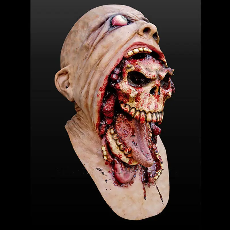 demon parasite zombie mask latex accoutrements vampire skull party halloween scary terror masks horror mascaras latex - Creepy Masks For Halloween demon parasite zombie mask latex accoutrements vampire skull party halloween scary terror masks horror mascaras latex - Creepy Masks For Halloween