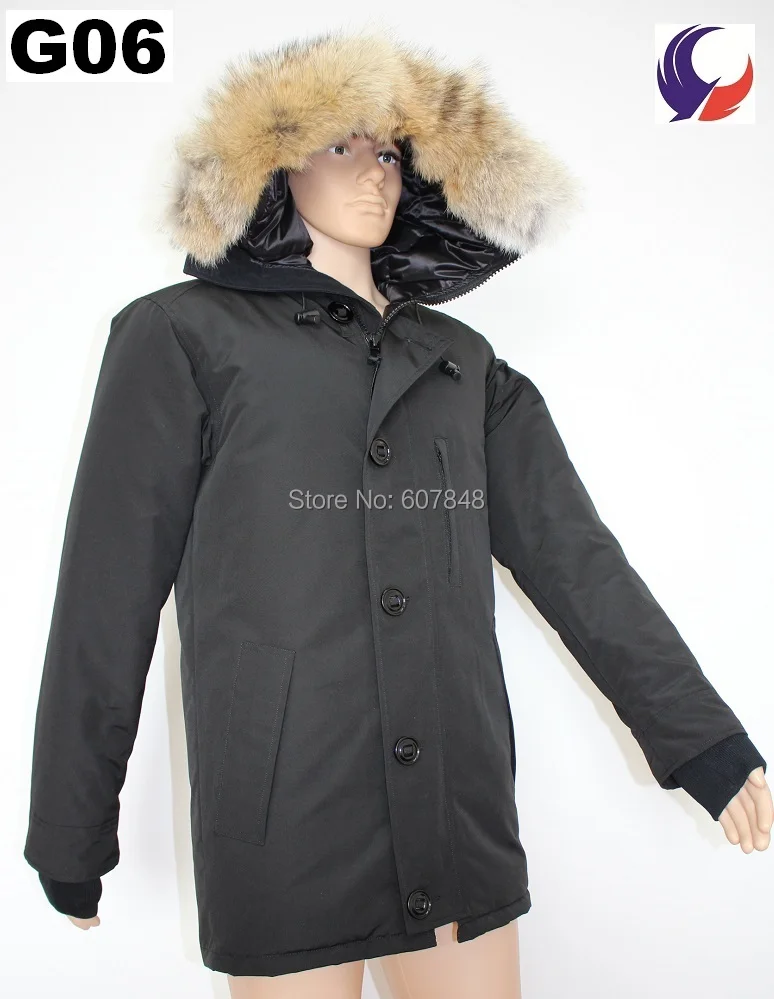 Бренд MANASEAMON, мужское зимнее пуховое пальто, нестареющий стиль, куртка, съемная, настоящий Койот, меховой воротник, гусиный пух, Chateau Parka G06