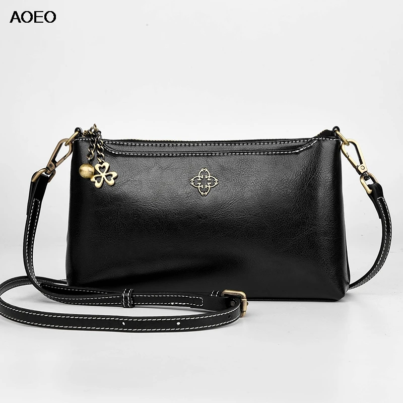 AOEO клатч с масляным воском, женская сумка-конверт из спилка, хорошее качество, женские кошельки на плечо и сумки, женская сумка через плечо