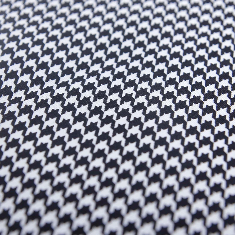 Маленькие черно-белые крашеные хлопковые осенние брюки «сделай сам» из ткани для одежды
