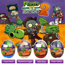 4 Estilos 9 cm Plants vs Zombies Peashooter PVC Modelo Figura de Ação ovo Recheado De Pelúcia Engraçado Atirar Brinquedos Presentes Para As Crianças Brinquedos Do Bebê