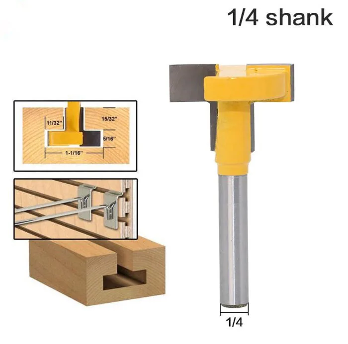 Т-фрезерование пазов фрезы 1 шт. Высокое качество Т-образный слот& Т-трек маршрутизатор со слотами бит-1/" хвостовик для деревообработки долото резак