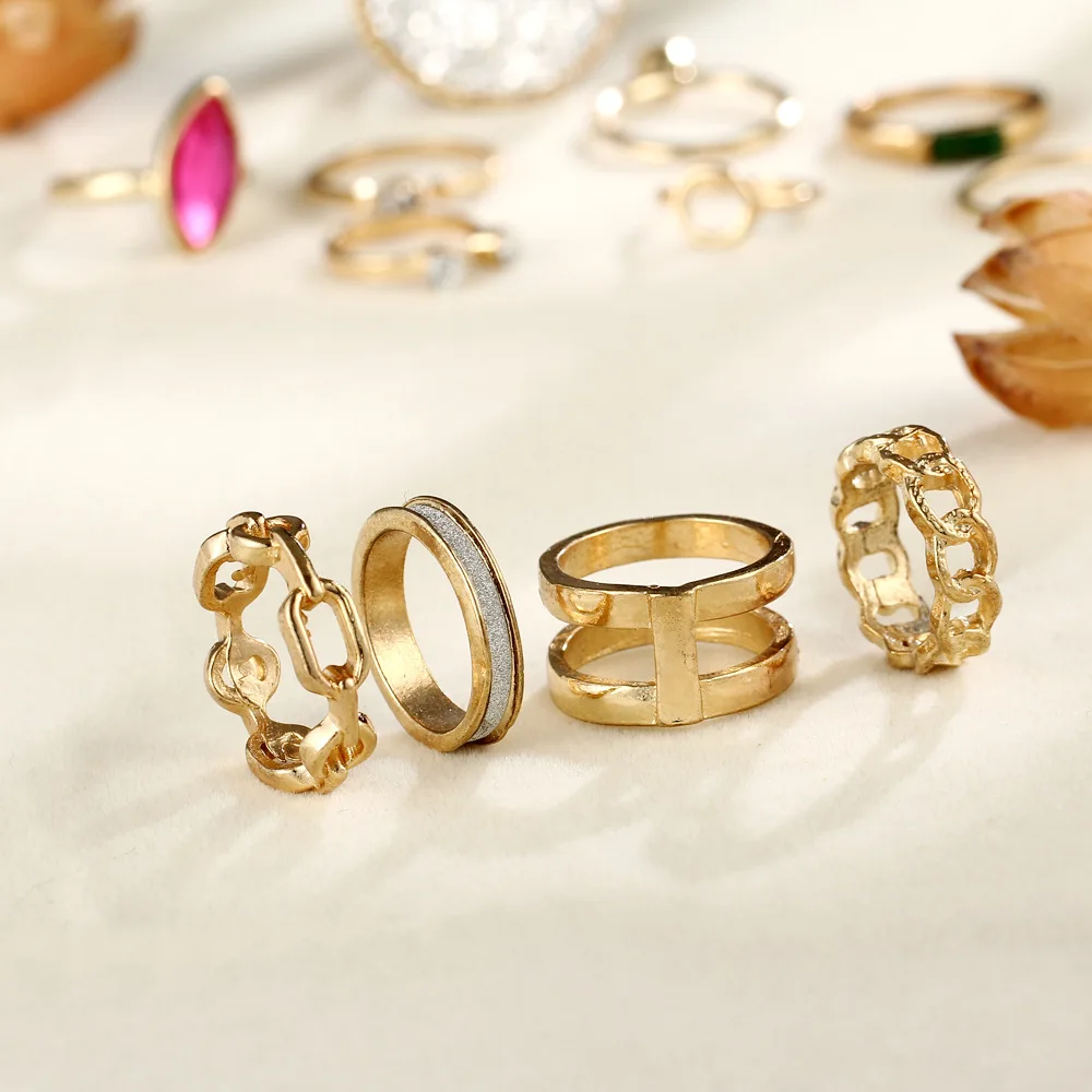 12 шт./1 комплект женское Винтажное кольцо с камнями|knuckle ring set|fashion setring set |