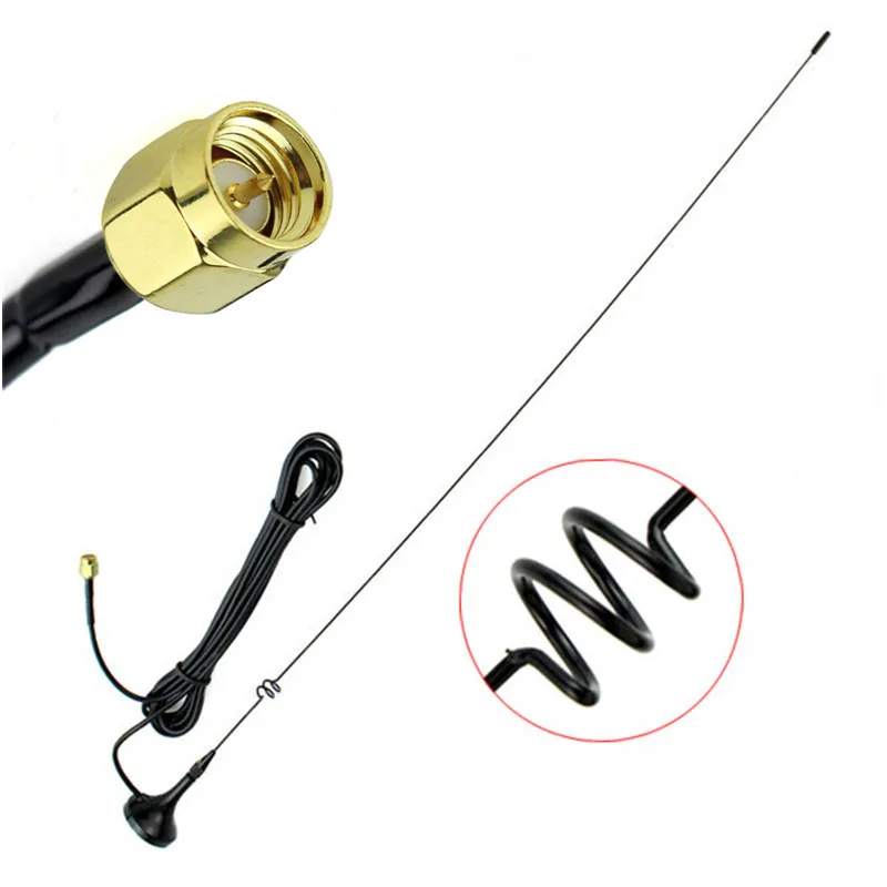 

UT-108UV SMA-Male UHF/VHF Magnetic Vehicle-mounted Antenna for YAESU VX-3R TONGFA UV985 Baofeng UV-3R Two-way radio