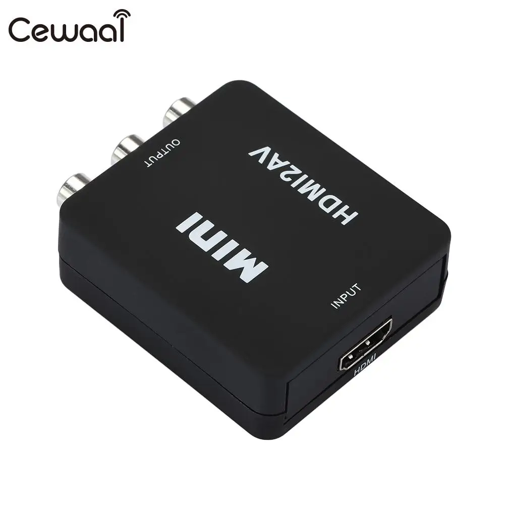 Мини Композитный 1080P HDMI для RCA Аудио Видео AV NTSC адаптер PAL В DC 5 В