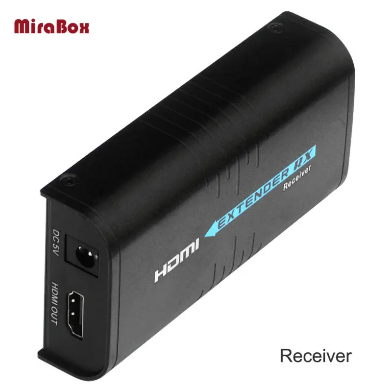 HDMI Extender Receiver Rx Sender TX over TCP IP cat5 cat5e cat6 RJ45 HDMI receiver ethernet 1080P H