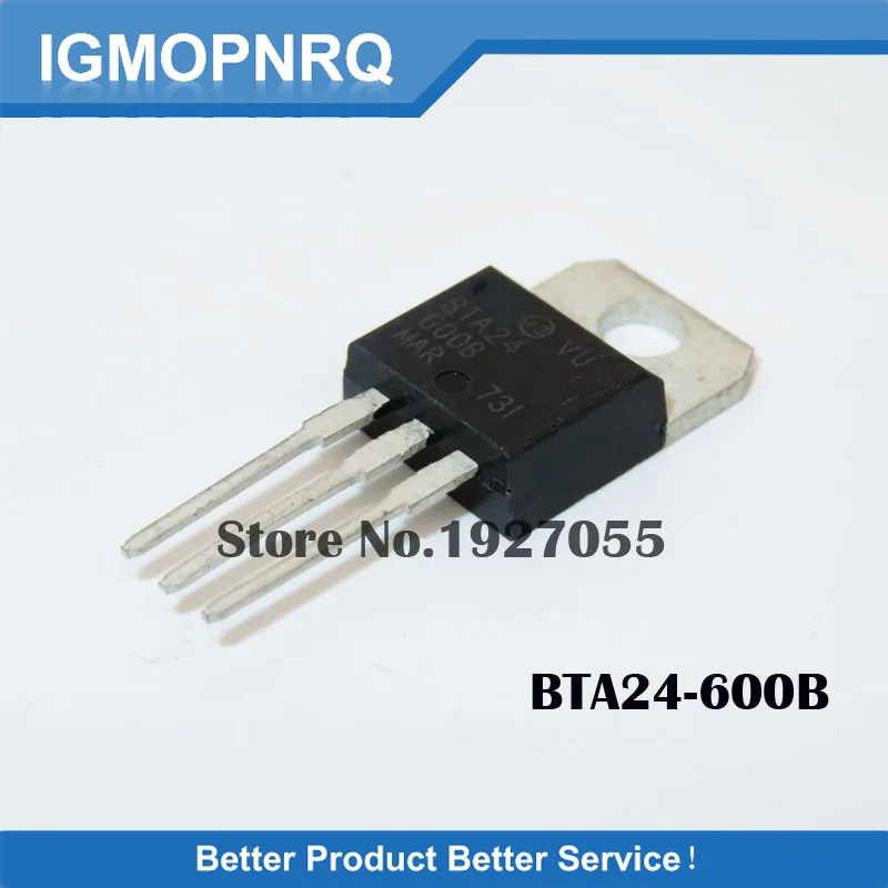 Lot De 10 TRIAC BTA24-600B - TO-220, Bonne Qualité - Pour Circuits De Puissance