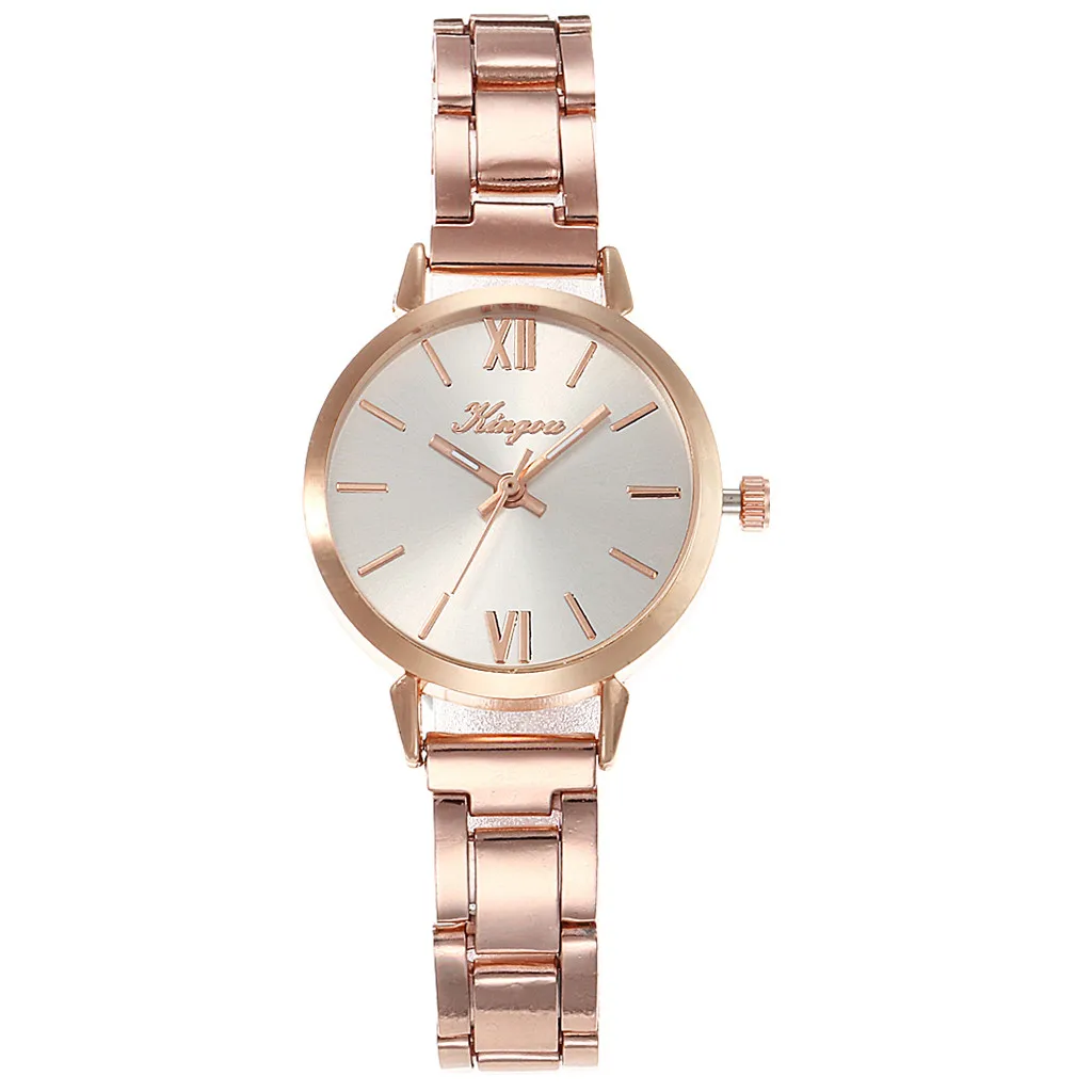 Женские Модные простые деловые ненавязчивые часы из сплава со стальным ремешком женские наручные часы нарядные часы подарки
