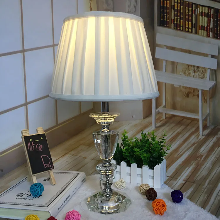 

Tuda Free Shipping Modern Design Table Lamp K9 Crystal Table Lamp American Style Desk Lamp For Hotel Bedroom Home Decor