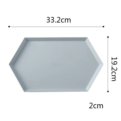 Декоративные тарелки с геометрическим орнаментом в Северной Европе, поднос из нержавеющей стали, домашний декор, Ювелирное кольцо, поднос для хранения, Настольная посуда, комбинация - Цвет: 15