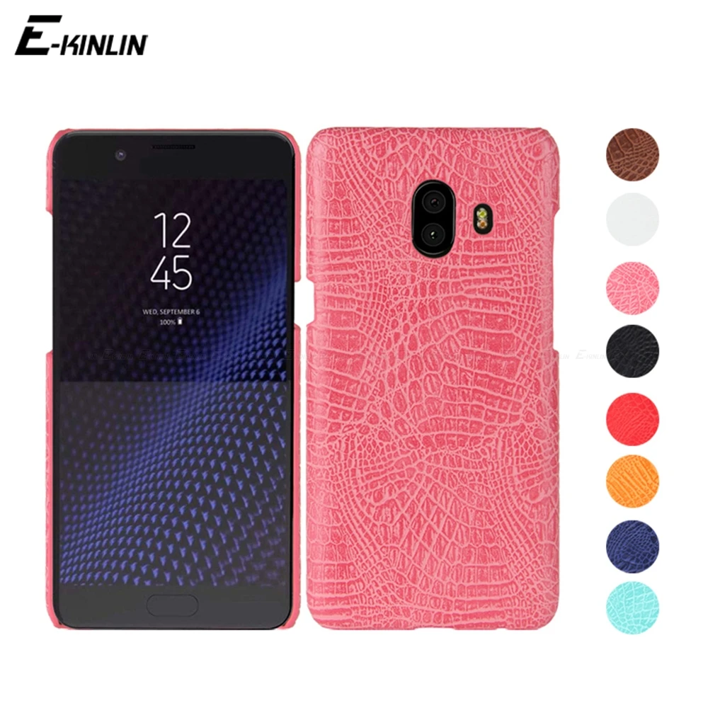 

Ultra Thin Crocodile Skin Snake Print Leather Case For Samsung Galaxy C7 2017 C5 C8 C9 Pro C10 Hard PC Back Cover Shell Bag