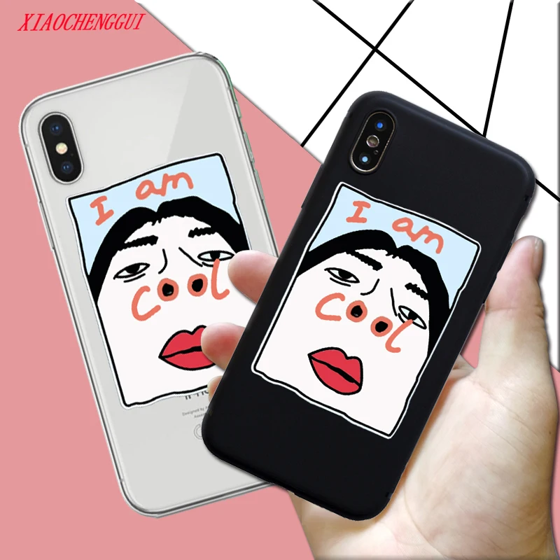 

For iphone X XS XR XSMax Cover Funny Cartoon Couples Phone Case For iphone 7 6 6S 8 Plus Case Fashion Ultra Slim Soft TPU Cases
