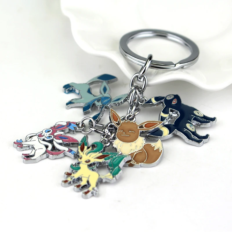 Аниме Покемон брелок Карманный Монстр Иви Sylveon Umbreon Glaceon Leafeon унисекс Подвеска для