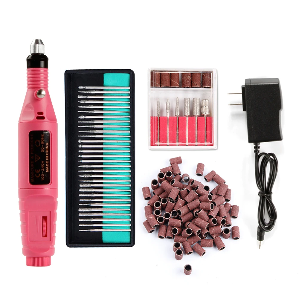 

Nail Electric Apparatus for Manicure Nail Milling Drill Bits Kit Pedicure Machine 100Pcs Grinding Sanding Bands Set Gel Remover