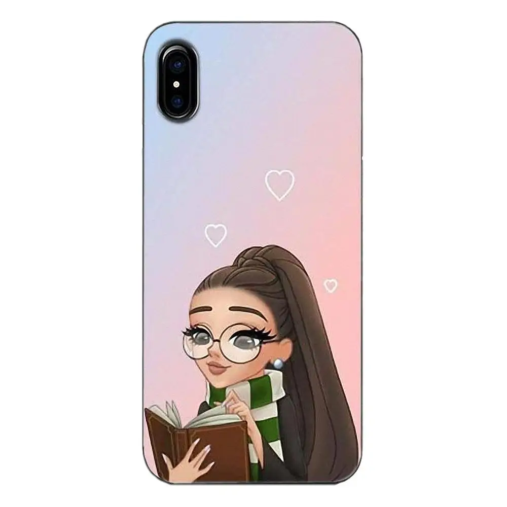 Мягкий с рисунком из ТПУ Ариана Гранде мультфильм розовый для Huawei G7 Y6 II Y7 Xiaomi Redmi
