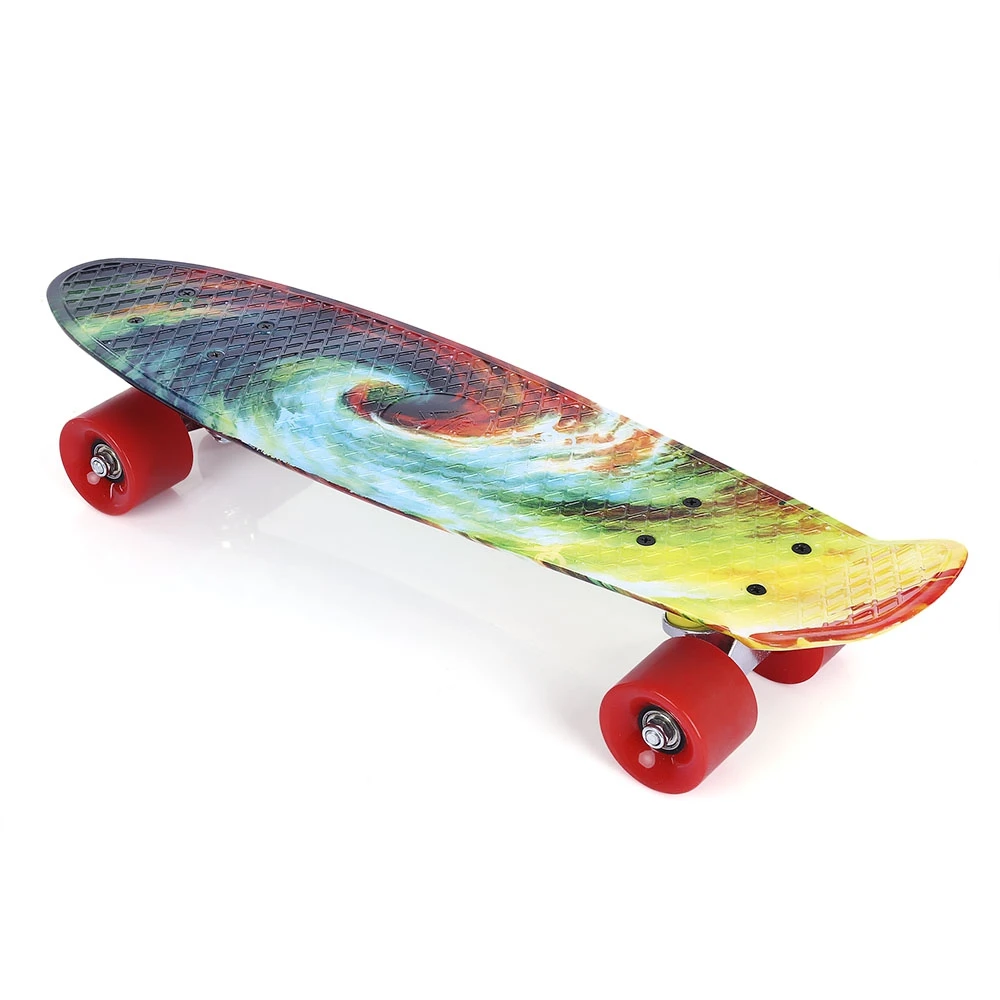 Роликовая доска Longboard 22 дюймов с рисунком четырехколесная ПП доска Deck дети и взрослые развлечения дропшиппинг