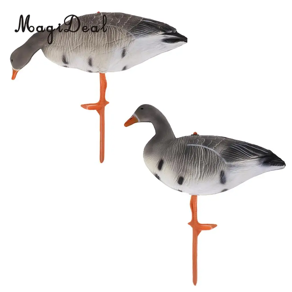 MagiDeal Lifelike Portable Full Body Goose Shooting Hunting Decoy Lawn Ornaments Garden Decors Hunter Greenhand Gear 