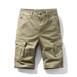 Новые мужские шорты в повседневном стиле свободные рабочие короткие брюки больших размеров