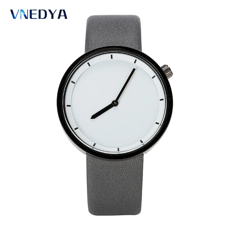 

2018 Minimalist Style Creative Wristwatches VNEDYA Black & White New Design Dot and Line Simple Stylish Quartz Fashion Watches