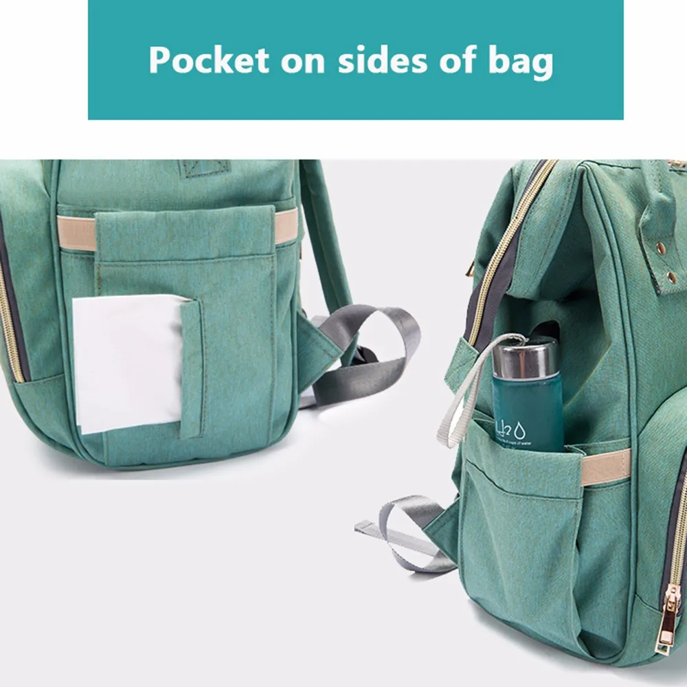USB детские сумки для подгузников, сумка для подгузников, водонепроницаемые сумки для мам, дорожный рюкзак для беременных кормящих мам, Сумка с 2 крючками для ухода за ребенком