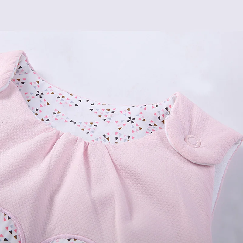 Baby newborn sleeveless baby boys & girls sleeping bags soft kids winter warm thick cotton kick quilt sleeping bag long zipper