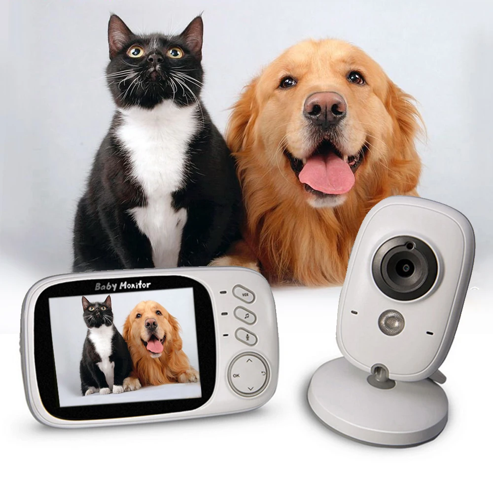 

Wireless Love Pet Monitor Camera Video Monitor Care The Elder Pet Monitor Security Night Vision Sleep LCD Sreen VB603 3.2inch
