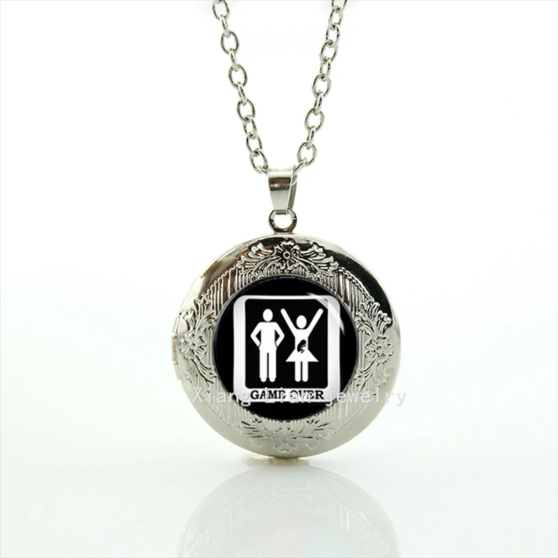 Trendy formal Pregnant Wife, Game Over Personalized silver