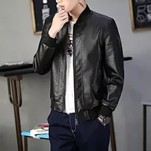 Мужские Куртки из искусственной кожи, мотоциклетные Байкерские Куртки из искусственной кожи, Мужская весенне-летняя одежда, мужские классические тонкие бархатные пальто
