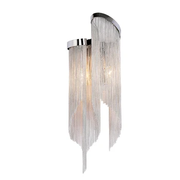 

Terzani Atlantis Chin Aluminum Wall Lamp Stream Nickel Color Wall Light Tassel Irregular Wall Lamp Modern Wall Lighting WA044