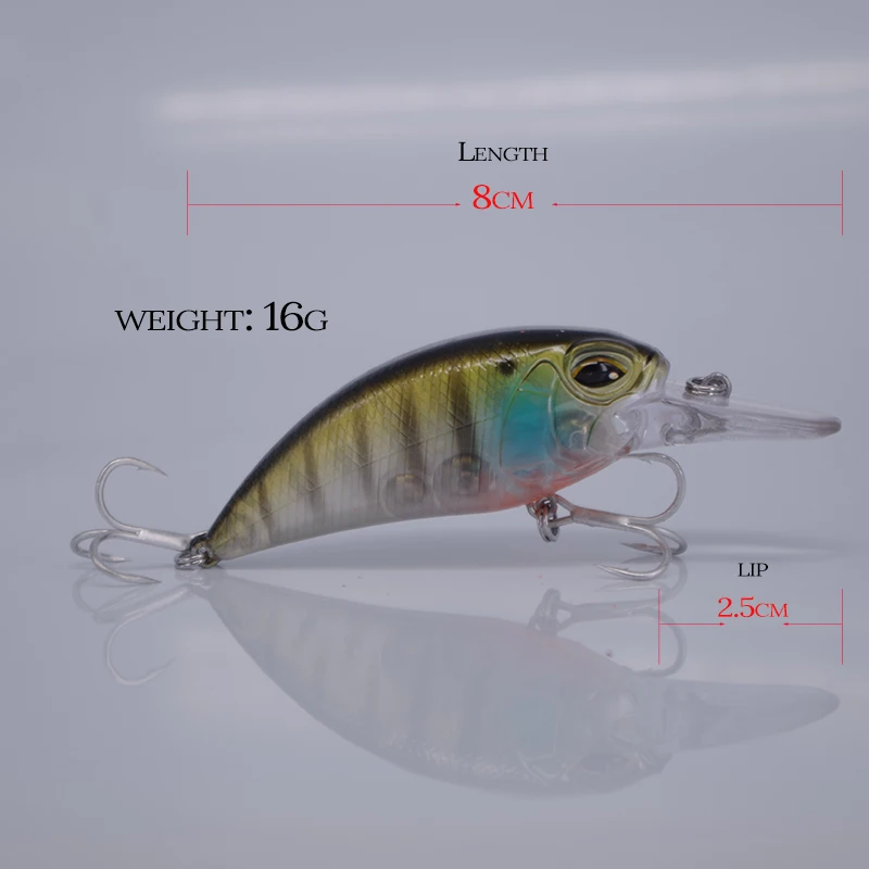 8 см приманка 16 г поддельная жесткая для щуки рыболовная воблер pesca minnow imakrankbait