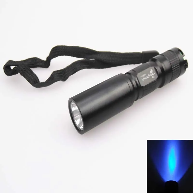 

U-F C3 3W 2-Core 365nm UV LED Flashlight (1xAA/1x14500)