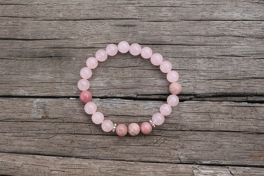 8 мм натуральный камень Бусины, родрохрозит, розовый кварц, любовь ...