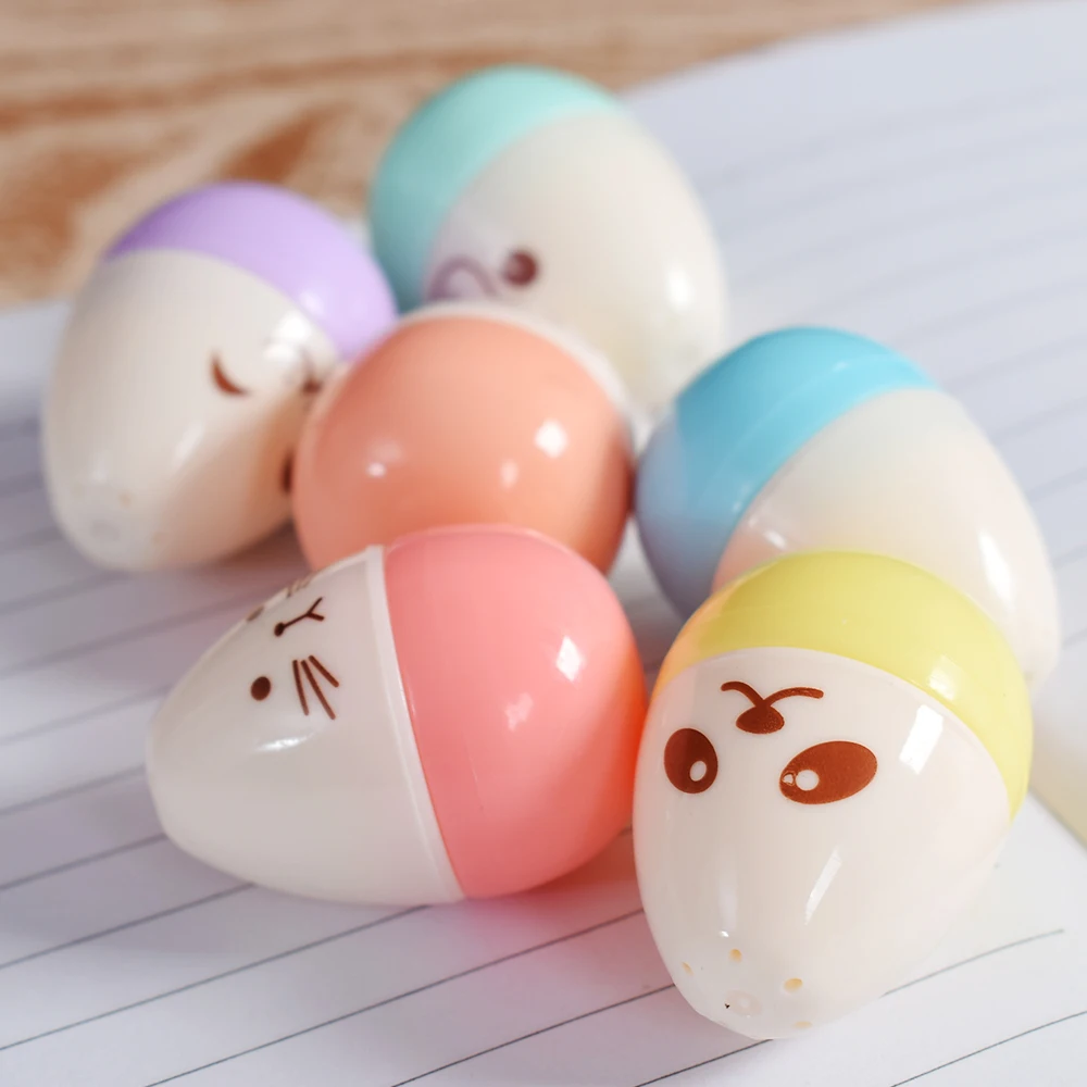 6 шт./лот мини маркер smile egg кавайные ручки канцелярский материал escolar papelaria