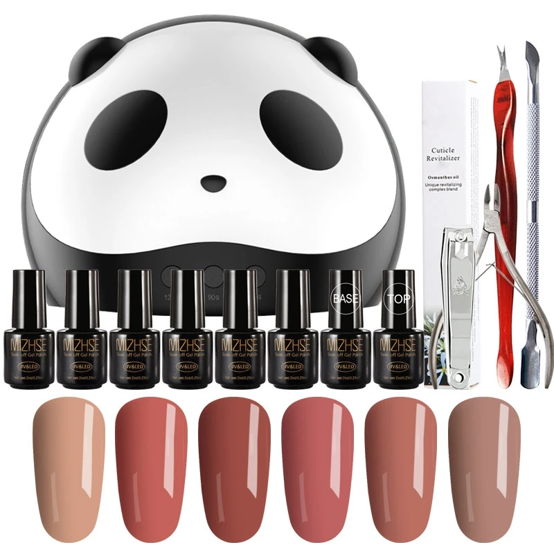 

MIZHSE Set For Manicure Nail Kit Set 36W LED Lamp Nail Polish Set UV Machine Pedicure Set Nail Supplies For Professionals