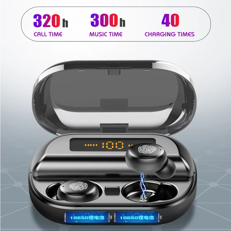 TWS 5.0 Wireless Bluetooth Earphone Stereo Earbud Headset With Charging Box For All Bluetooth tablet Smart phone earphone YZ274