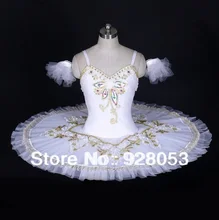 Wholesale!Women Ballet Tutu White Skirt ;Adult Professional Ballerina Dresses;Classical Tutu For Girls, Dance Costumes AT0010
