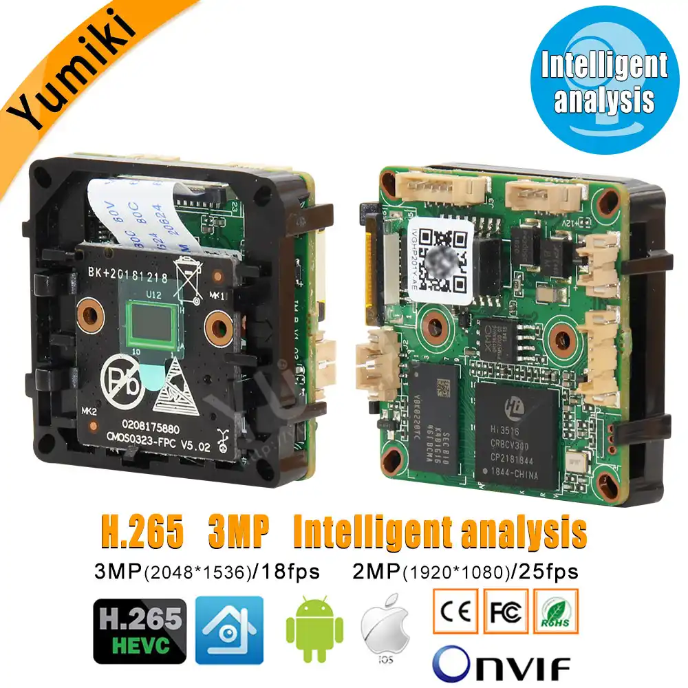 H 265 3mp 2048 1536pixel Hi3516c Sonyimx323 1 3 Intelligent Analysis Ip Network Camera Module Board With Lens Onvif Xmeye Surveillance Cameras Aliexpress