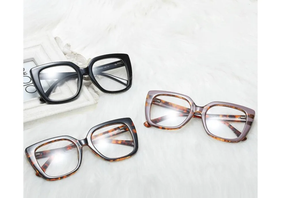 Черная квадратная рамка для очков женские винтажные очки при близорукости Nerd оптические очки Рамка пружинная петля прозрачные очки