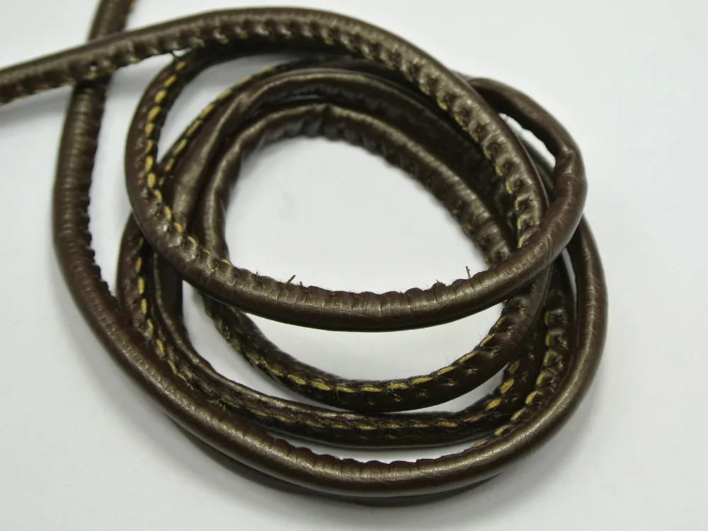 32.8 feet Brown Round Real Genuine Leather Jewelry Cord String 2mm